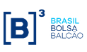 Logotipo da B3 Brasil Bolsa Balcão.